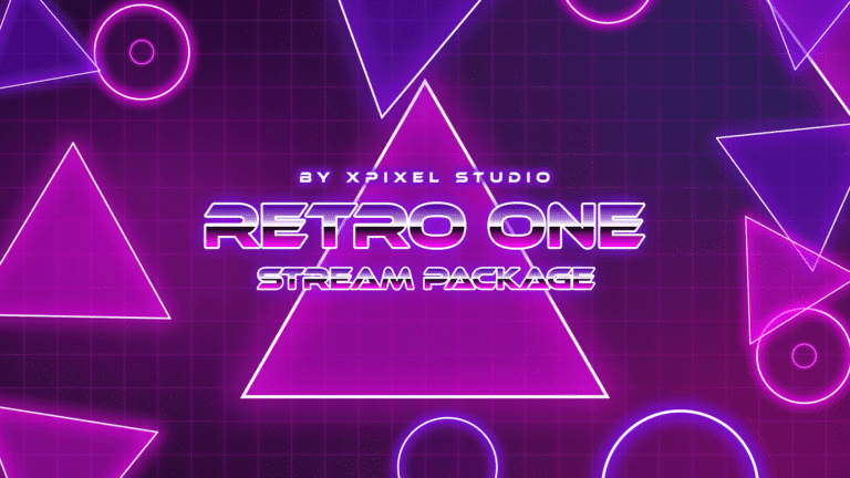 Retro One Stream Overlay Package - Woo