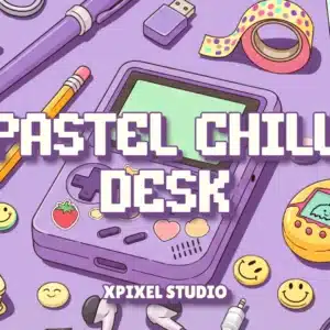 Pastel Chill Desk Stream Pack