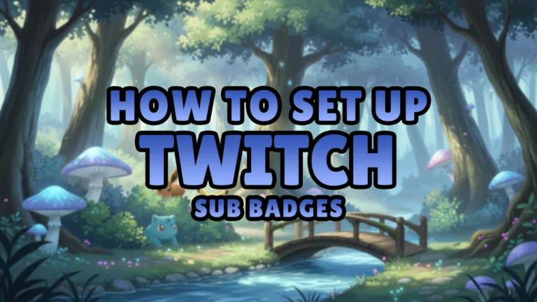 Twitch Subscriber Badges Setup