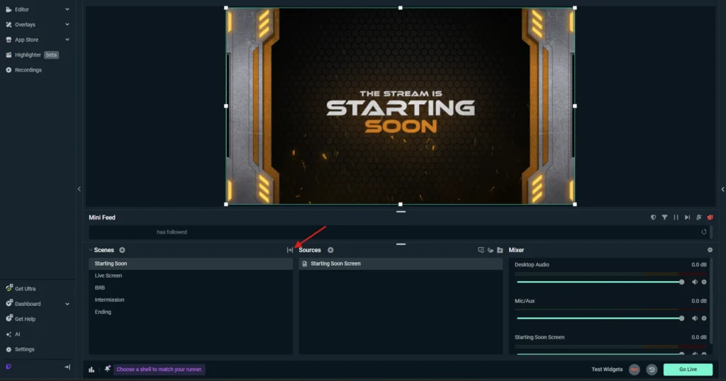 Add Stinger Transition