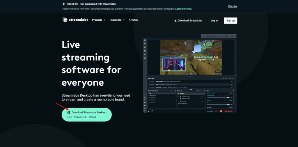 Download Streamlabs